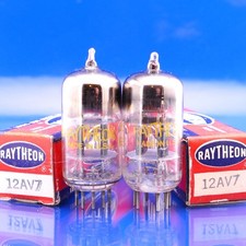Due tubi RAYTHEON 12AV7 NUOVI