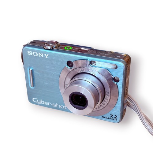 Sony cyber shot dsc w55 - sony, bleu
