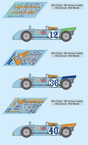 Decals porsche 908 targa - porsche,