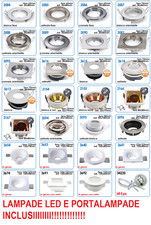  Porta Faretto ORIENTABILE da Incasso Lampadine LED PortafarettI GU10 GU5.3 COB