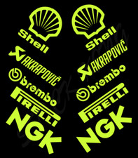 10 X Adesivi Vinile Racing