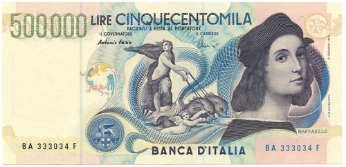 500000 lire banca - lire,