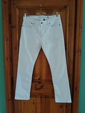 Jeans bianco GUESS donna tg. 50 (36) Nuovo vintage 100%cotone moda Fashion...