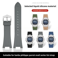 Per Patek Philippe Nautilus 5711 5712 5726 5980 Cinturino Orologio Silicone 25mm