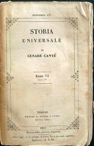 Storia universale dispensa - universale, n