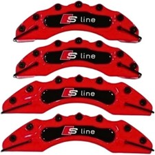 4x Copri Pinza Freno Rosso per