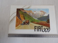 Depliant brochure originale Fiat 509 lingua francese anno 1927