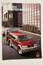 MITSUBISHI PAJERO SPORT  CATALOGO DEPLIANT BROCHURE Italiano Ed. 9/2002