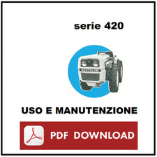 BERTOLINI serie 420 Manuale