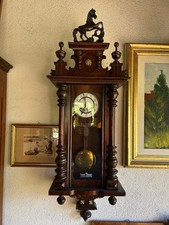 Orologio Antico Da Parete A Pendolo Restaurato E Funzionante