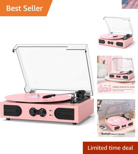Giradischi vinile rosa - in,