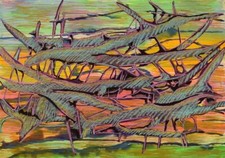 Ivy Lysdal, b 1937. Guazzo e