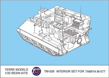 Set interni 1/35 per M577 di TAMIYA, Terre Models kit resina