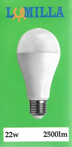 Lampadina attacco e27 22w - , led