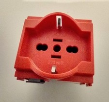 VIMAR IDEA 16210  16A PRESA UNIVERSALE SCHUKO USA-2P ROSSA