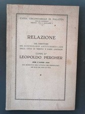 Relazione del direttore del Dispensario antitubercolare di Trento Pergher 1926