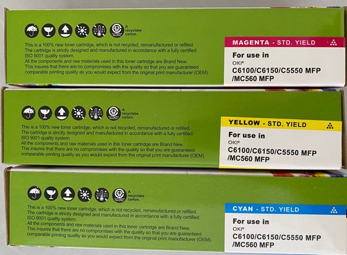 Toner colori y m per - 3, c/y/m