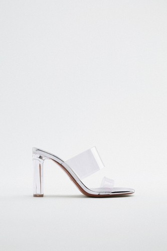 Zara vinyl sandals with - zara,