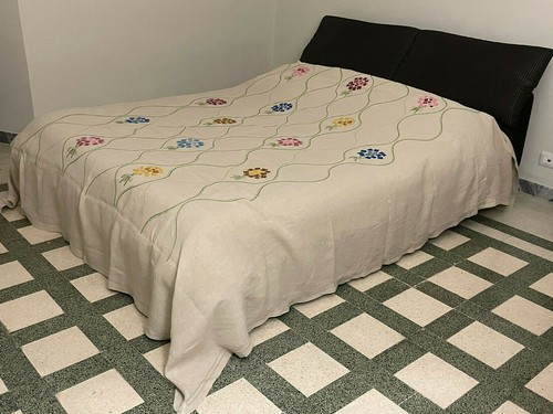 Copriletto lino con - copriletto,