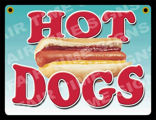 Insegna hot dog rimorchio in - -,