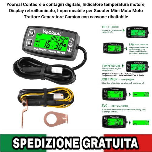 Contaore digitale contagiri - e,