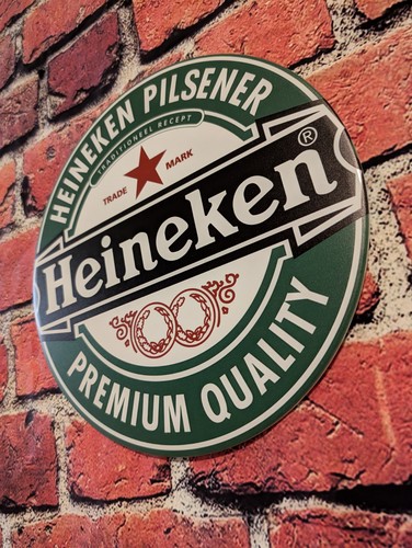 Insegna metallo birra heineken - metallo,