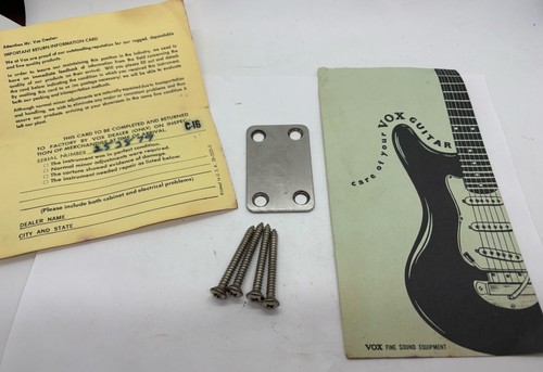 Vintage vox neck plate - vintage,