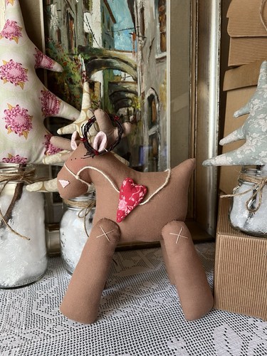 Tilda elk alce doll - alce, handmade