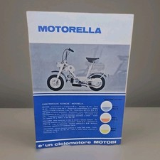 Motobi Motorella Depliant D'epoca Originale Rivenditore Motocicli