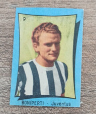 bh figurina cartonata sticker boniperti n 9 juventus top player nannina calcio