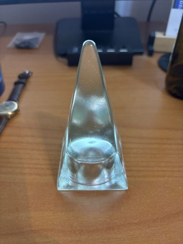 Fermacarte piramide vetro - fermacarte,