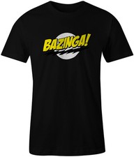 Maglietta Bazinga The Bing Bang Theory Geek divertente scherzo top unisex