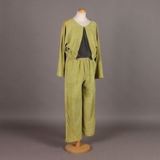 Franca Mossini Traje de Ante Vintage Talla S 80s-90s