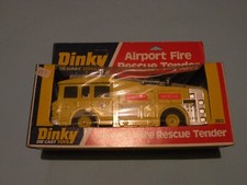DINKY TOYS AIRPORT FIRE RESCUE TENDER NUOVO/NEW CON BOX