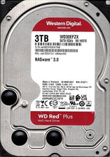 Hard Disk WD Red Plus HDD 3TB SATA 64 MB 3.5 Inch WD30EFZX 3TB Western Digital