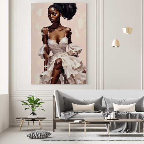 Elegante arte donna nera - ,, moda