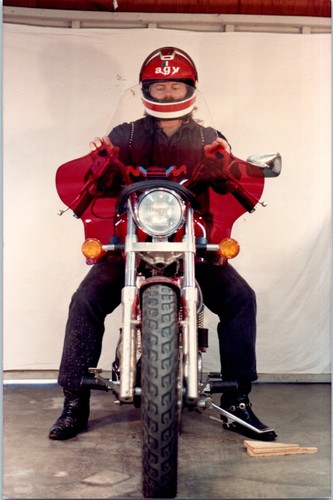 1980s man red agv - man,