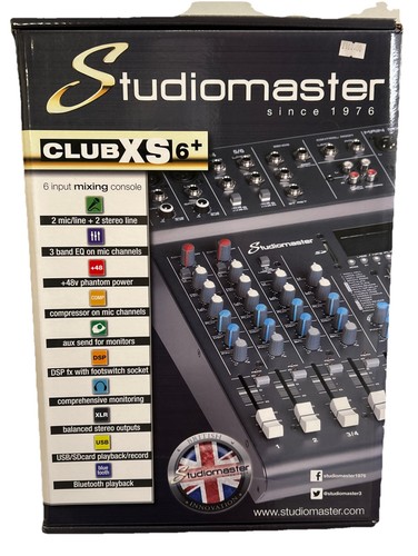 Studiomaster club xs6 mixer - studiomaster, xs6+