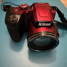 Nikon Coolpix B500 fotocamera digitale rossa 40x zoom 16 MP Wi-fi testata funziona 
