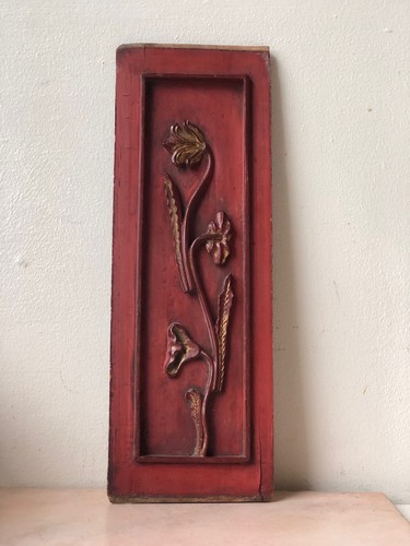 Pannello legno intagliato - , a