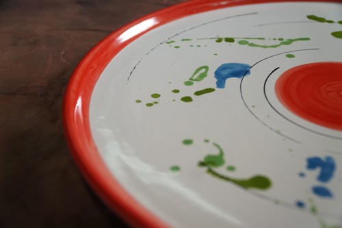 Piatto pizza decoro - , "pollock"