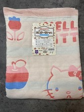 Sanrio Hello Kitty Coperta in Garza Taglia Unica, Trapunta Sottile, Garza a Tre Strati