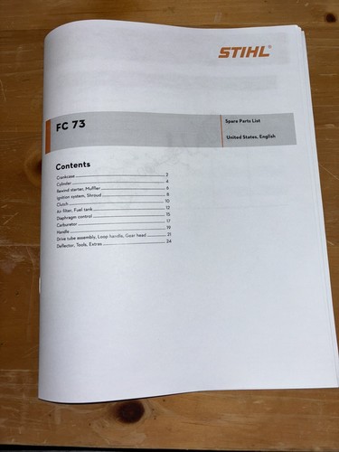Fc73 stihl edger - fc73, manuale