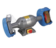 Smerigliatrice combinata da banco professionale mola alberi lunghi Fervi 0556