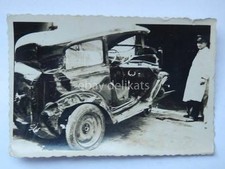 TRIESTE auto 1930 distrutta incidente vecchia foto old photo car 8