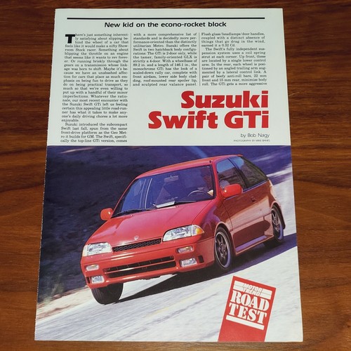 Suzuki swift gti - suzuki, rivista