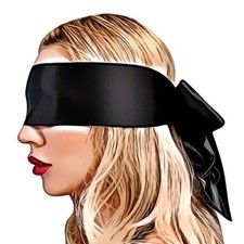 MASCHERINA COPRI OCCHI Benda PVC SEXY BONDAGE FETISH GIOCHI EROTICI DONNA BDSM