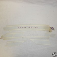 Serie Fregi Adesivi Sacche e Parafango Piaggio Vespa ET3 Argento C/S Electronic