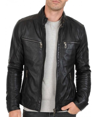 Bomber pelle vera - , uomo