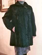 Cappotto pelliccia Astrakan Persiano nero